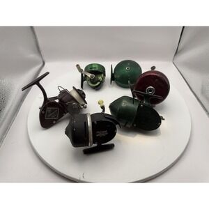 Lot Of Vintage Reels, Handles, Line Shakespeare, Johnson, Goodall, South Bend